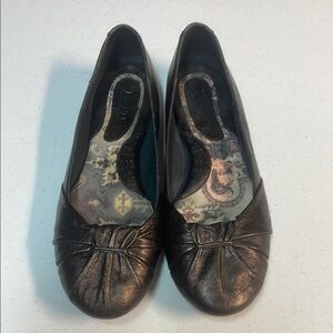 Born Shimmering Bronze Leather Women's Loafers